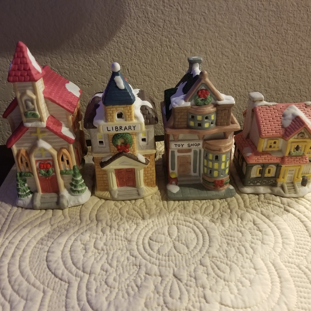 Victorian Village with Carolers